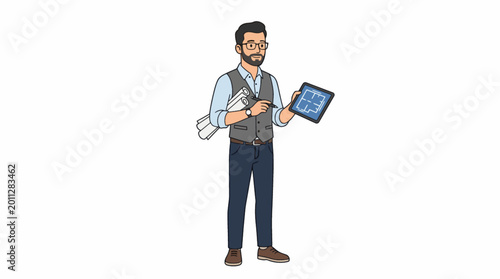Professional male architect
