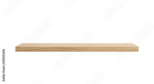 Schilderij op canvas Minimalist oak wood floating wall shelf