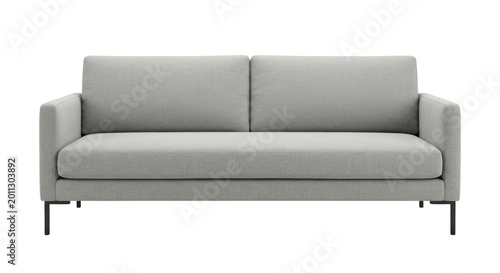 Schilderij op canvas Contemporary grey fabric three seater sofa