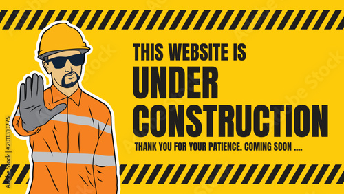 Foto Under construction website page