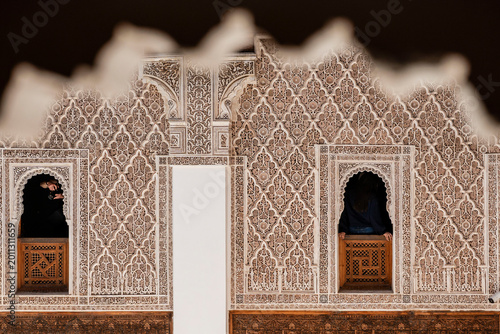 Obraz na plátne Ben Youssef Madrasa, 14th Century, Marrakech, morocco, africa