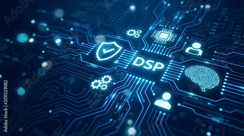 Dsp Digital Signal Processing Concept Showing Circuit Board Technology