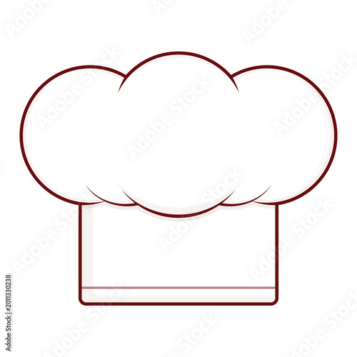 White Chef's Hat illustration cartoon cute