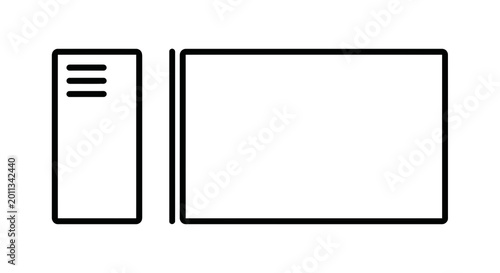 Foto Simple Mobile Phone Device Screen.