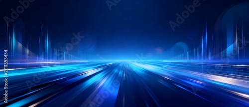 Dynamic Blue Speed Light Motion Background Design