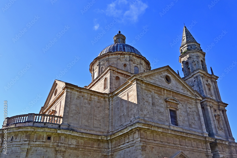 Naklejka premium Montepulciano, la Chiesa o Santuario della Madonna di San Biagio, Val d'Orcia, Toscana