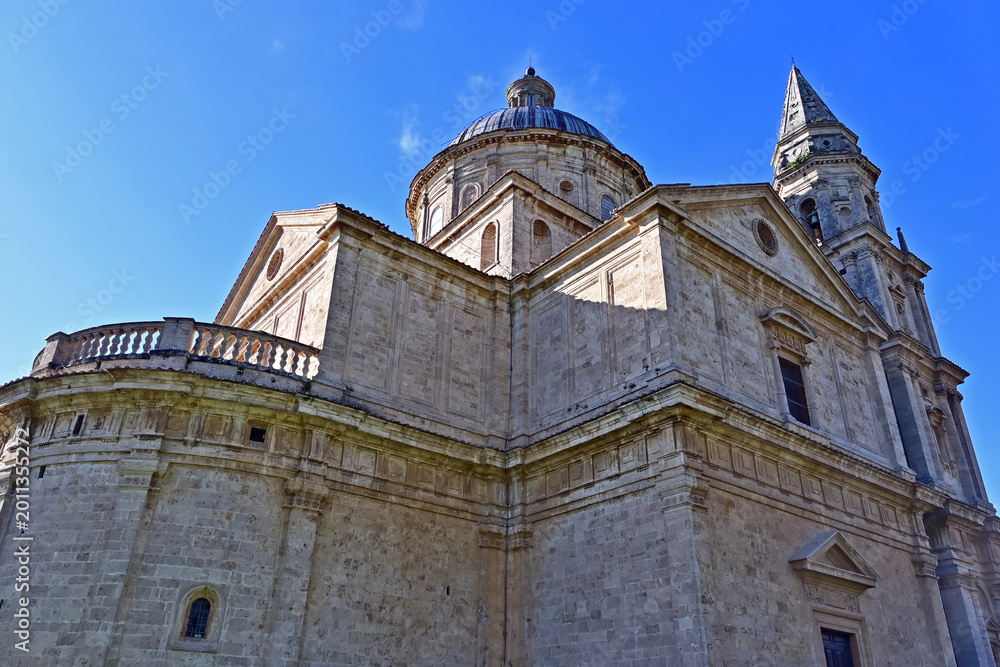Naklejka premium Montepulciano, la Chiesa o Santuario della Madonna di San Biagio, Val d'Orcia, Toscana