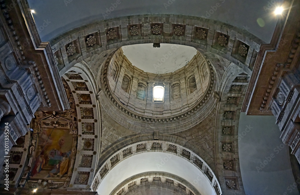 Naklejka premium Montepulciano, interno della Chiesa o Santuario della Madonna di San Biagio, Val d'Orcia, Toscana
