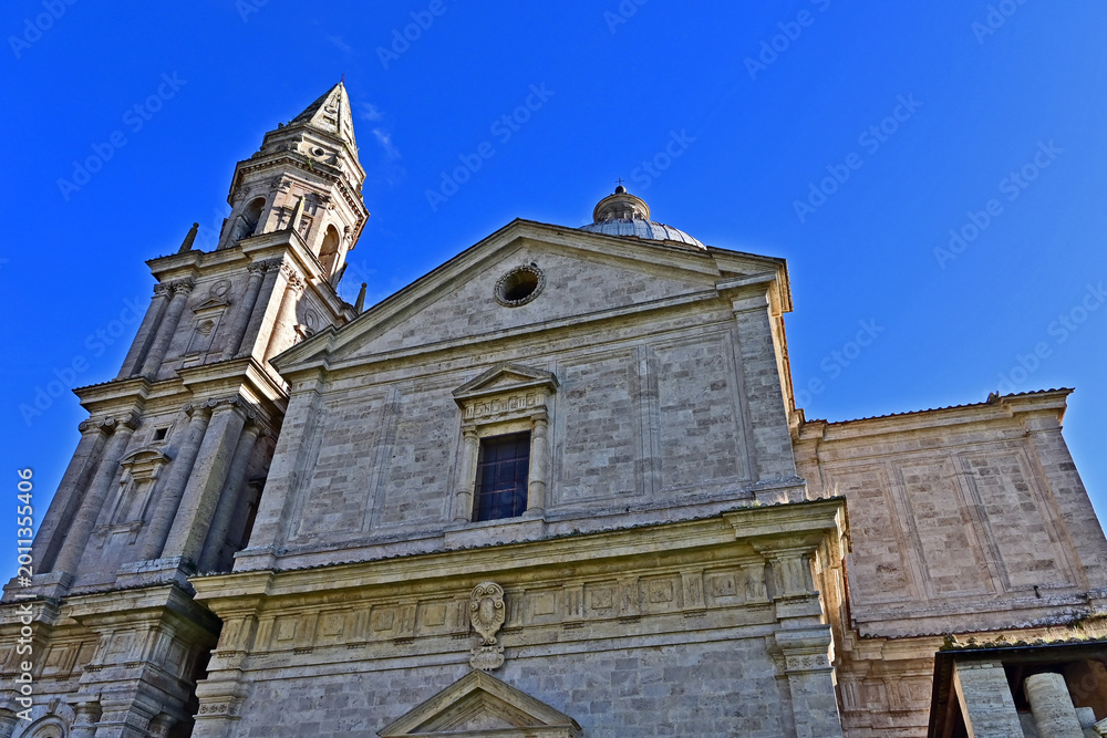 Naklejka premium Montepulciano, la Chiesa o Santuario della Madonna di San Biagio, Val d'Orcia, Toscana