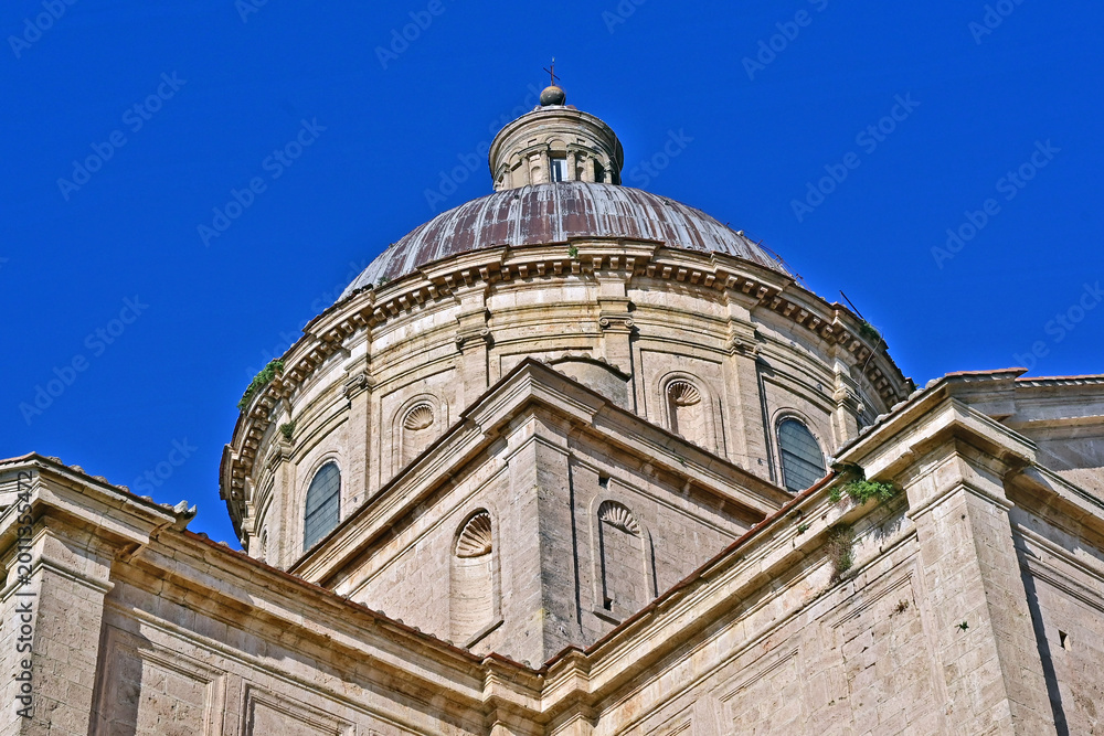 Naklejka premium Montepulciano, la Chiesa o Santuario della Madonna di San Biagio, Val d'Orcia, Toscana