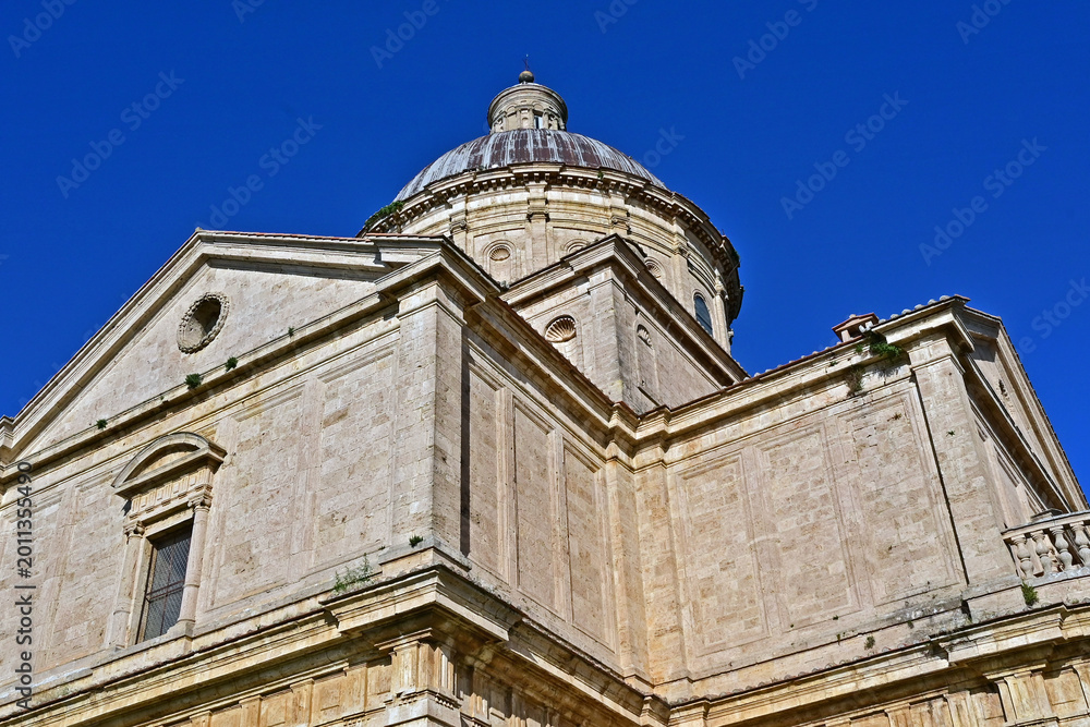 Naklejka premium Montepulciano, la Chiesa o Santuario della Madonna di San Biagio, Val d'Orcia, Toscana