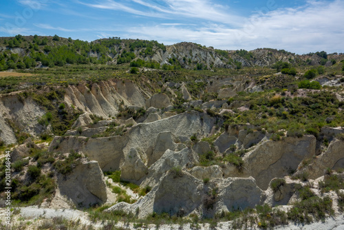 Tableau sur toile Rambla de las Grutas is a natural ravine situated in the Baños y Mendigo region