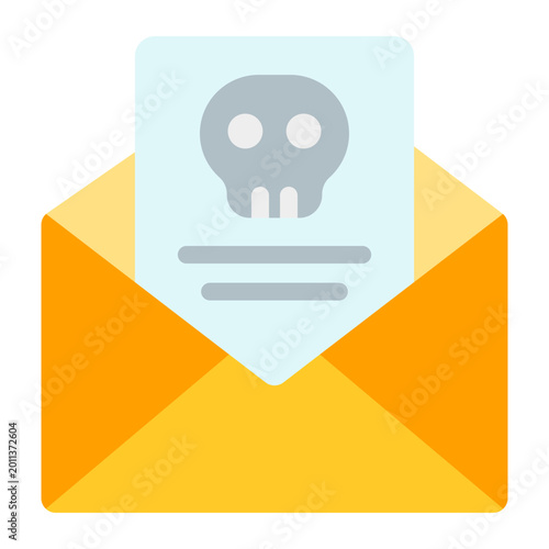 Tableau sur toile Blackmail Vector Flat Icon Design