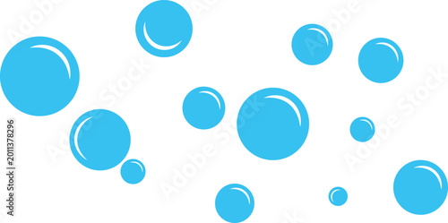 Soap bubble vector icon clean foam circle symbol hygiene flat design