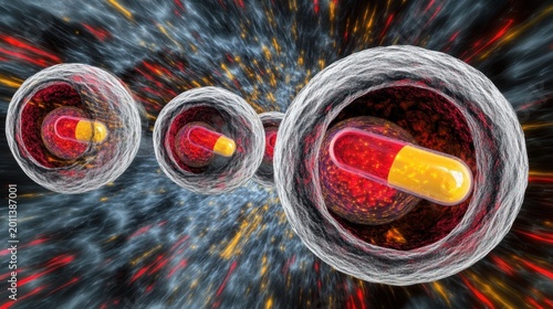 Abstract Visualization of Targeted Drug Delivery System