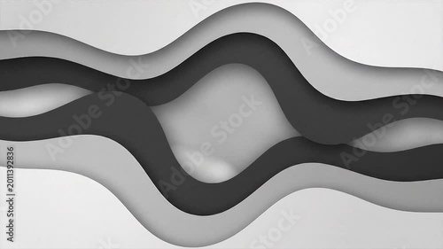 Organic Abstract Shapes Background with Smooth Motion
