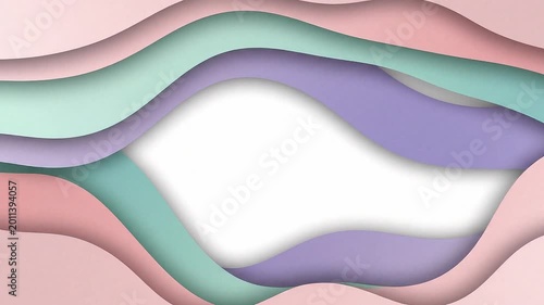 Abstract Floating Soft Layers Background with Smooth Motion