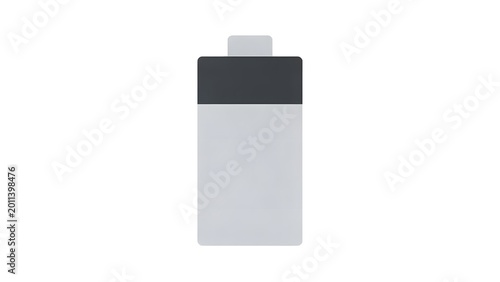 Minimal White and Black Capsule Bottle