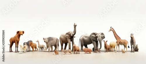 Explore a vast and imaginative assembly of nature's most majestic and mysterious creatures in one stunning panorama.