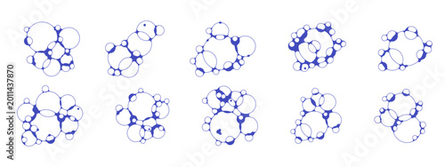 Soap bubbles Effervescent effect Fizz drink symbol Bubbles of foam, oxygen, soap