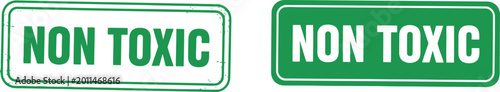 Photos Green Non Toxic Label Icons for Safe Product Packaging and Eco-Friendly Certific