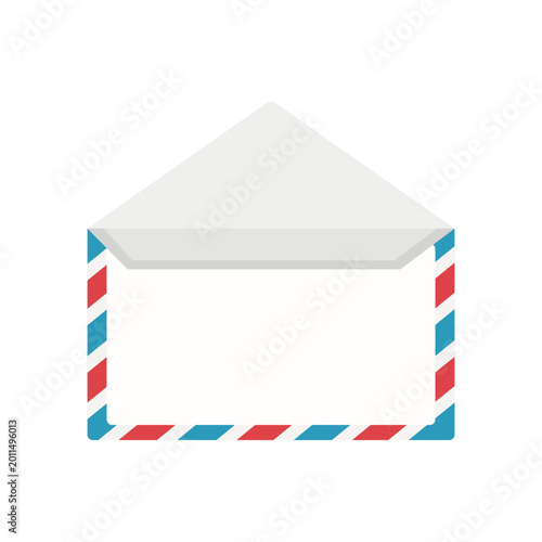 Tablou pe pânză Open Airmail Envelope Icon