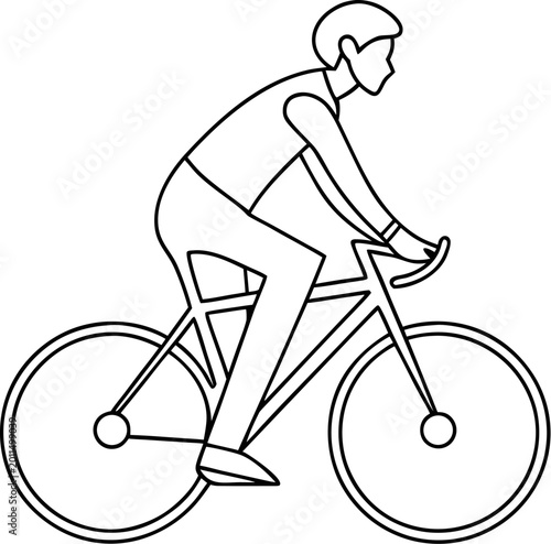 man riding bicycle