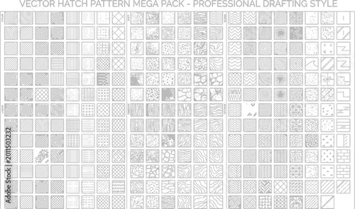 Photos Vector hatch pattern mega pack featuring a professional drafting style library o