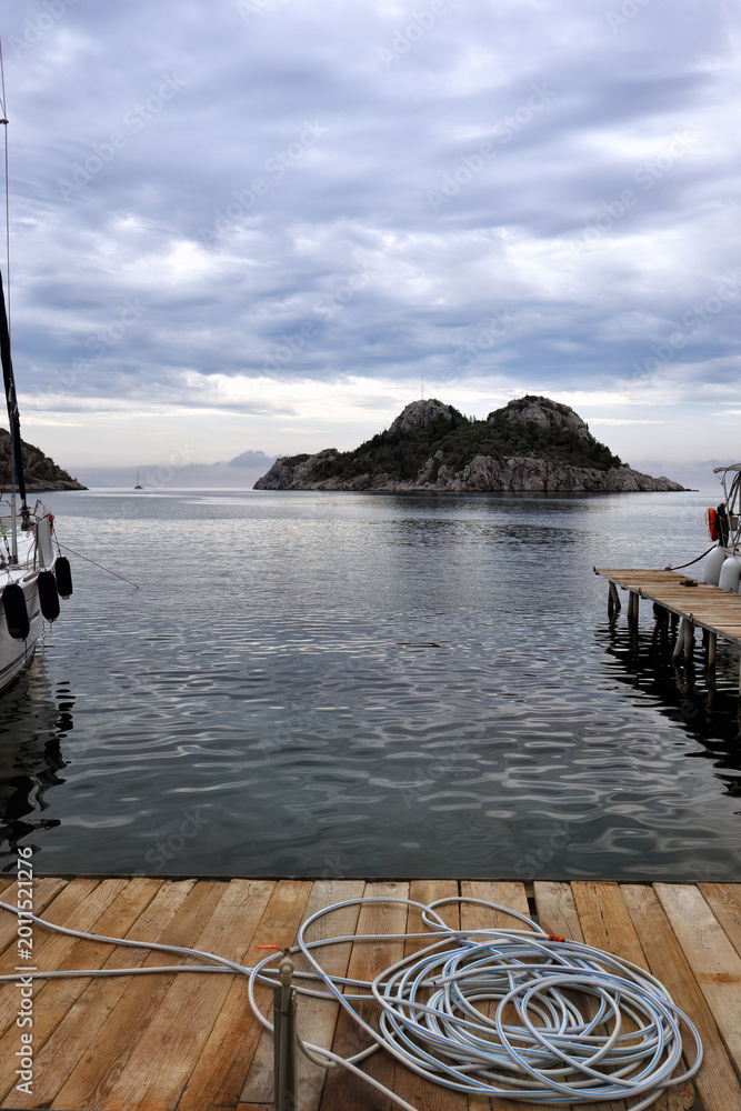 Fototapeta premium Ciftlik island view. Mugla, Turkey