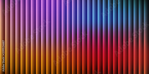 Abstract background with vertical glowing neon stripes in a gradient of purple, blue, and red colors