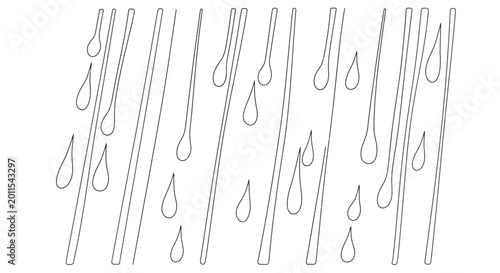 Abstract Dotted Raindrops Falling Pattern