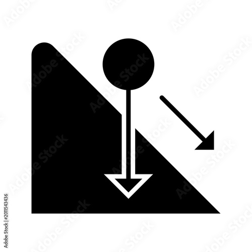 Fotografie Friction force icon