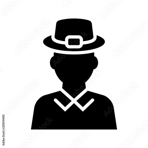 Φωτογραφία Pilgrim man icon