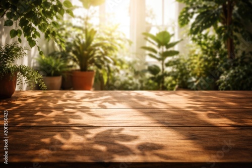 Panoramic wooden table back...