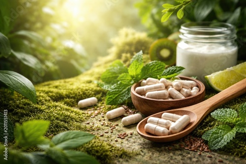 Green themed natural health...