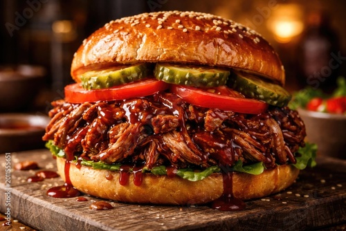 Delicious Pulled Pork Burge...