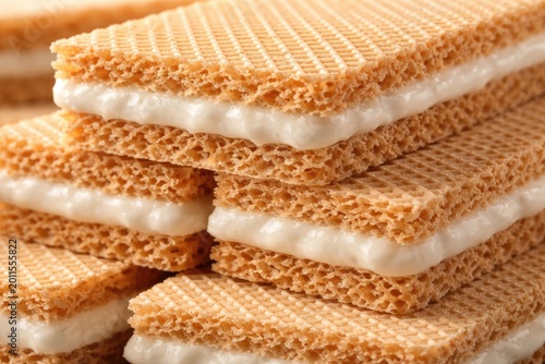 Detailed view of sweet wafe...