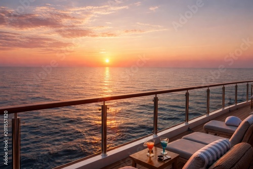 Tranquil sea cruise during ...