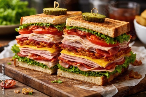 Classic club sandwich loade...