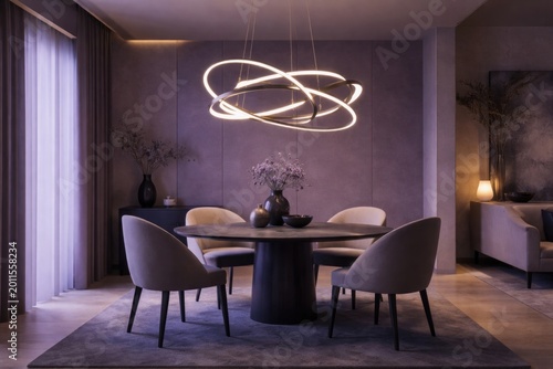 Modern minimalist dining se...