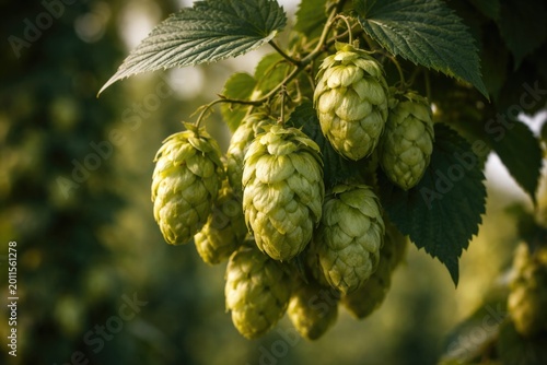 Focused shot of a hops bran...
