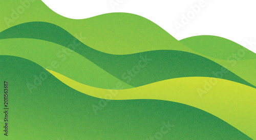 Abstract Green Rice Farm Fields Background. Vector Mountains Landscape with Tea Plantation. Hill Agriculture Pattern Collage. Rural Organic Farmland Illustration.
