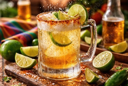 Zesty Mexican chelada cockt...