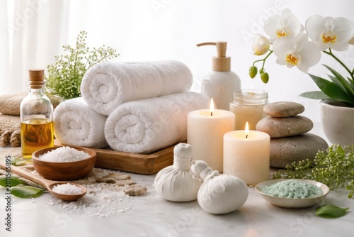 Group of relaxation spa ele...