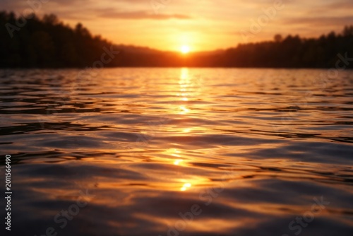 Peaceful water surface glow...
