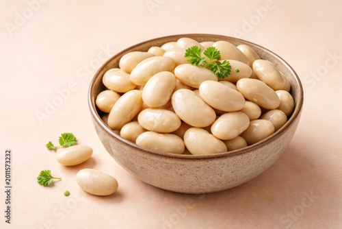 Bowl filled with butter bea...