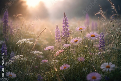 Serene early dawn scene of ...