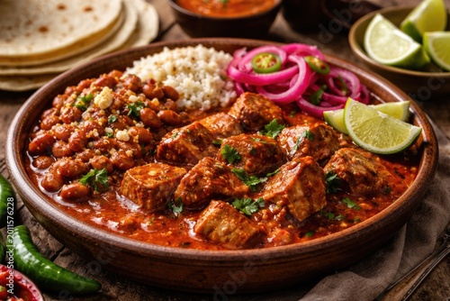 Flavorful pork stew soaked ...