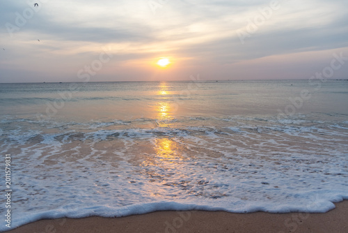 Принти на полотні Sunrise in Beach Trincomalee Sri Lanka