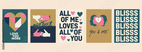 Valokuva All of me loves you, Romantic typography art, Heart and soul quotes, Valentine d